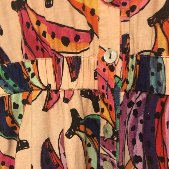 Farm Rio fun banana jumpsuit! So fun & bright! Size small - Picture 11 of 12